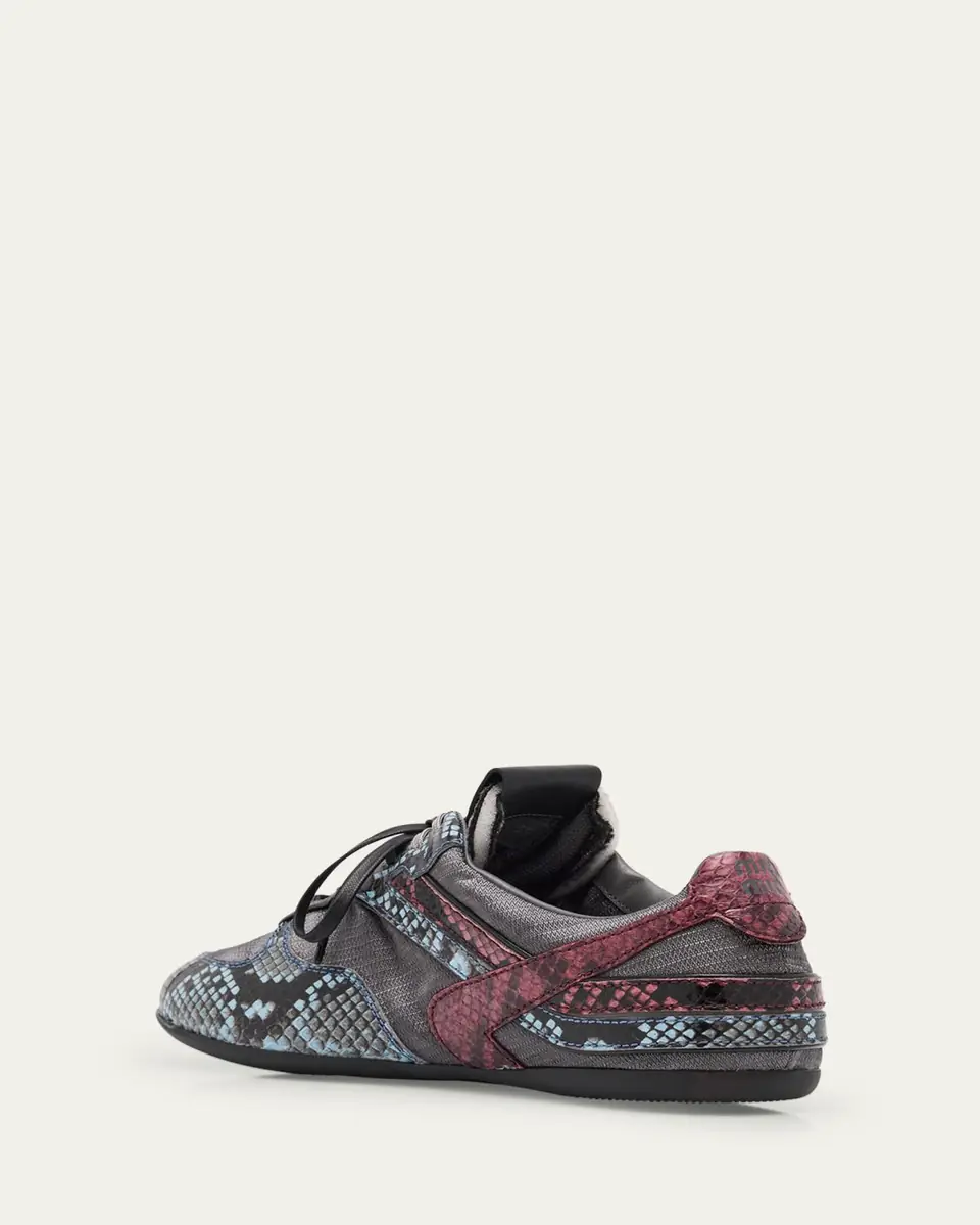 Miu Miu Gymnasium Technical Fabric and Python Low-Top Sneakers | Thumbnail 9 Miu Miu Gymnasium Technical Fabric and Python Low-Top Sneakers | Thumbnail 9