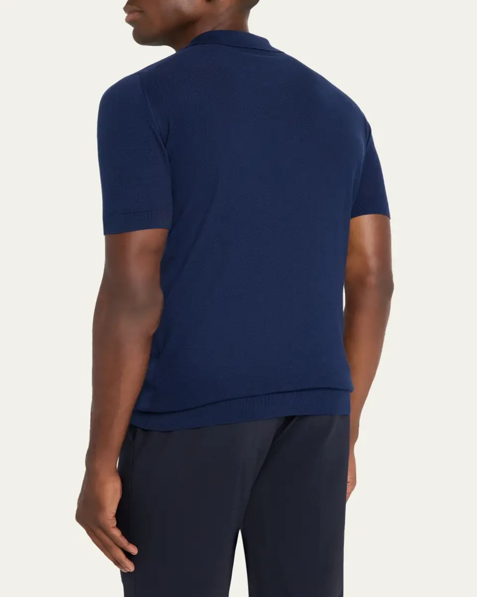 John Smedley Men's Roth Cotton Polo Shirt | Thumbnail 12 John Smedley Men's Roth Cotton Polo Shirt | Thumbnail 12