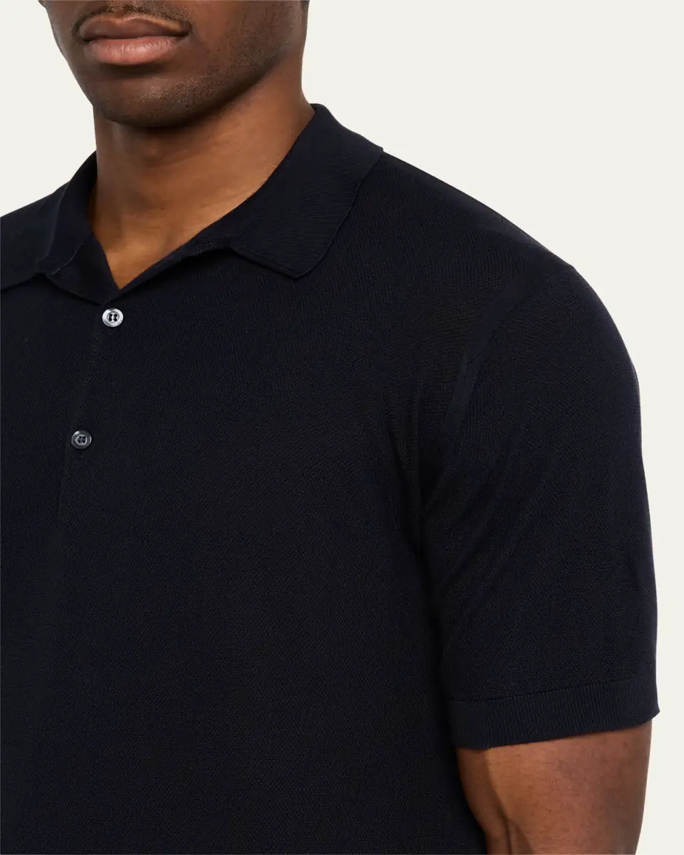 John Smedley Men's Roth Cotton Polo Shirt | Thumbnail 10 John Smedley Men's Roth Cotton Polo Shirt | Thumbnail 10