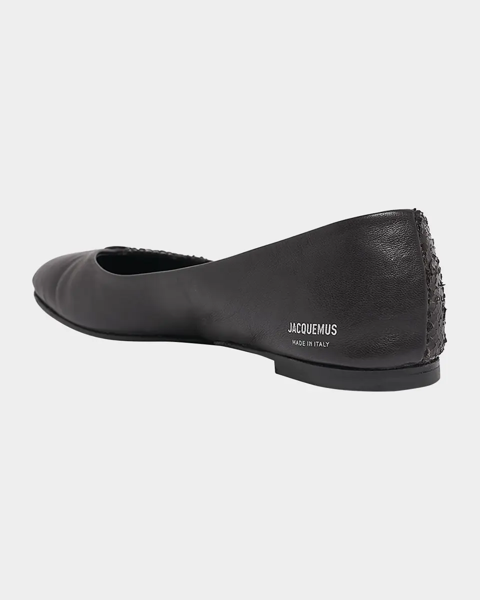 Jacquemus Les Ballerines Mixed Leather Flats | Thumbnail 3 Jacquemus Les Ballerines Mixed Leather Flats | Thumbnail 3
