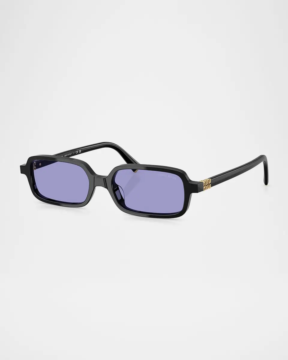 Miu Miu MU 11ZSF Acetate Rectangular Sunglasses | Thumbnail 2 Miu Miu MU 11ZSF Acetate Rectangular Sunglasses | Thumbnail 2