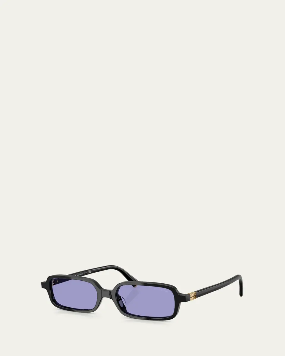 Miu Miu MU 11ZSF Acetate Rectangular Sunglasses | Thumbnail 5 Miu Miu MU 11ZSF Acetate Rectangular Sunglasses | Thumbnail 5