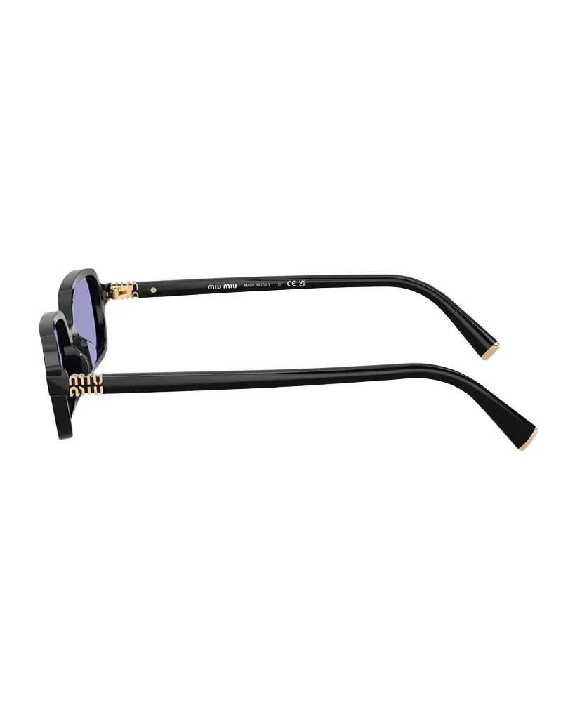 Miu Miu MU 11ZSF Acetate Rectangular Sunglasses | Image 1 Miu Miu MU 11ZSF Acetate Rectangular Sunglasses | Image 1