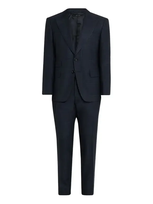 Men's Check Single-Breasted Suit Men's Check Single-Breasted Suit