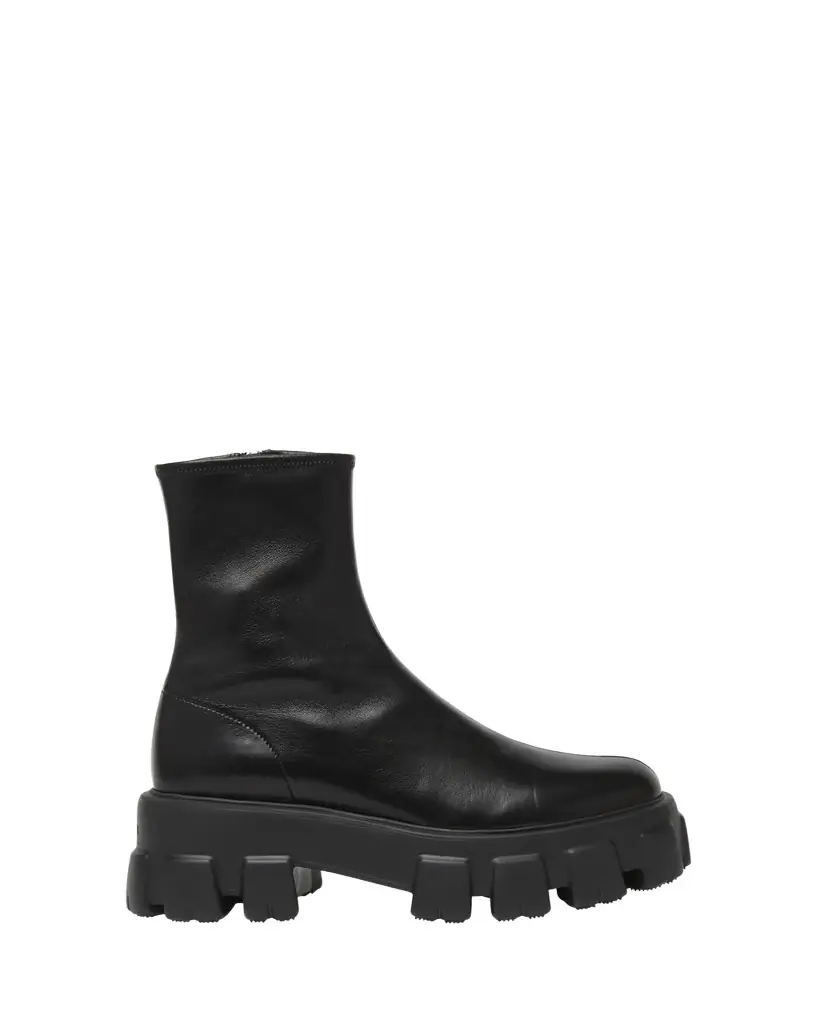Prada 55mm Monolith Leather Chelsea Booties | Image 1 Prada 55mm Monolith Leather Chelsea Booties | Image 1