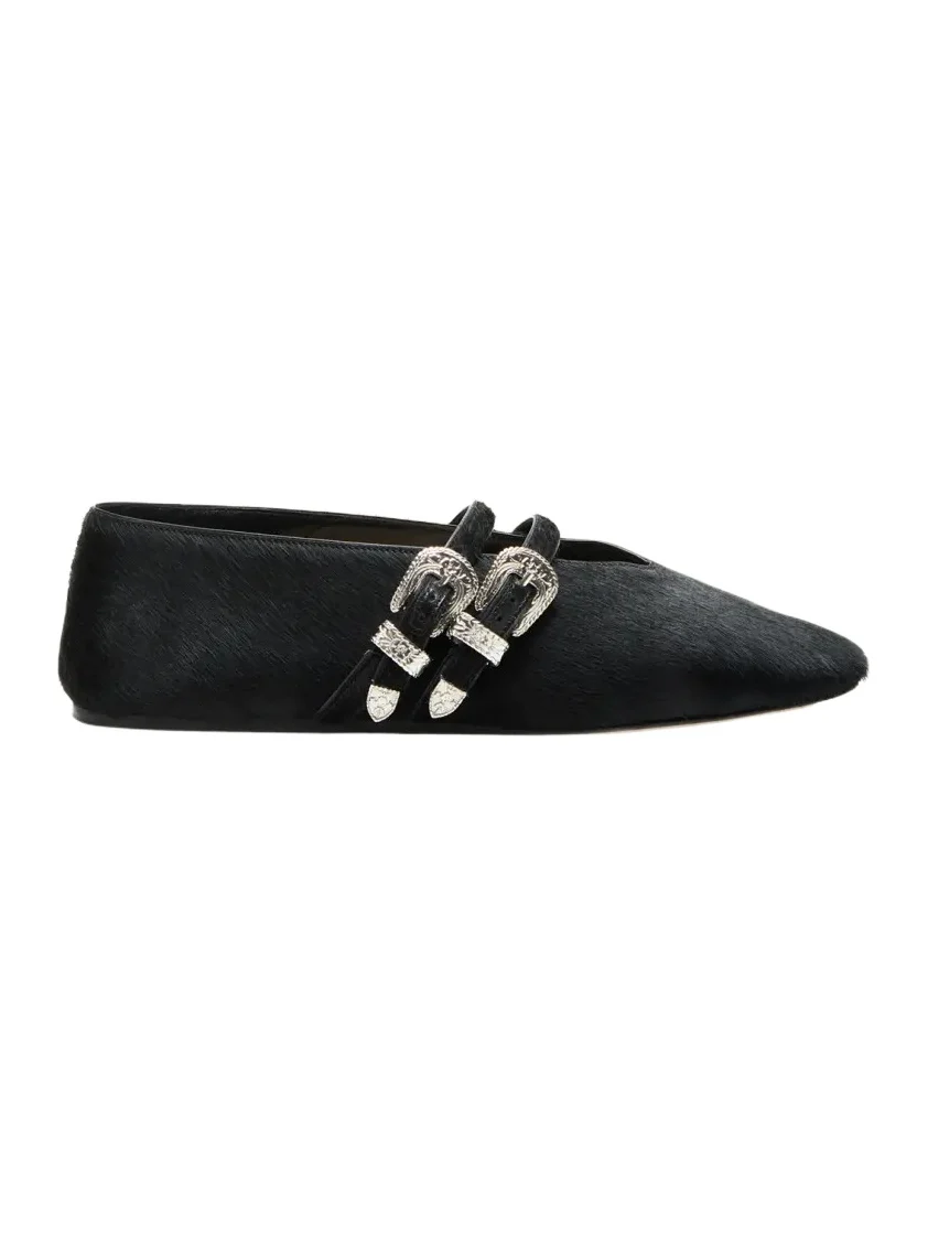 Claudia Calf Hair Ballerina Flats Claudia Calf Hair Ballerina Flats