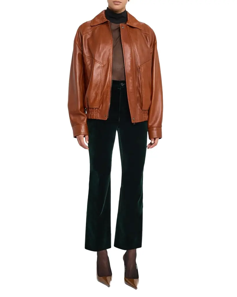 Saint Laurent Velvet Flare Trousers | Image 1 Saint Laurent Velvet Flare Trousers | Image 1