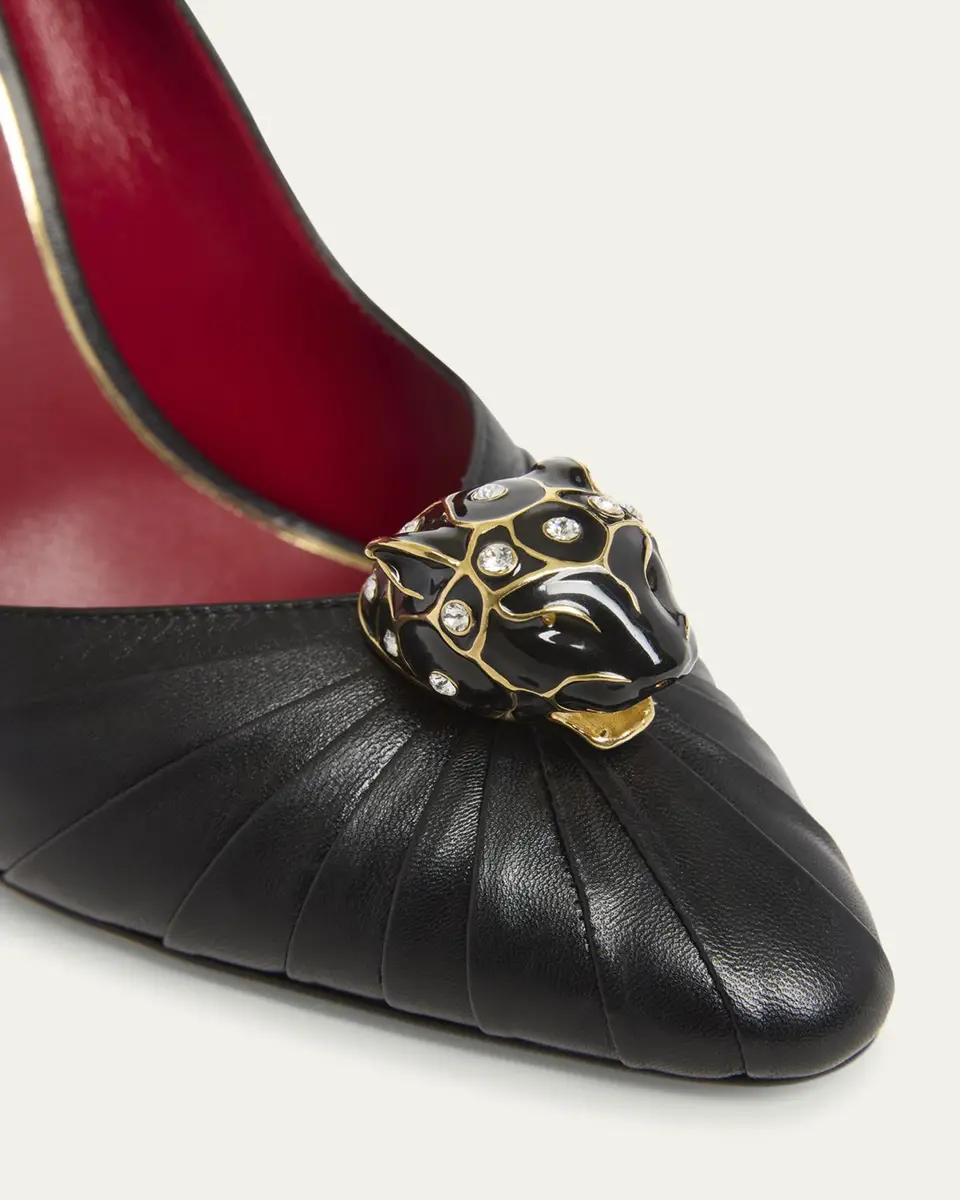Valentino Garavani Pas de Chat Leather Pumps | Thumbnail 5 Valentino Garavani Pas de Chat Leather Pumps | Thumbnail 5