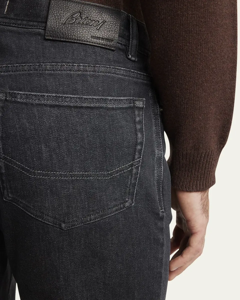 Brioni Men's Slim Denim Stretch Jeans | Thumbnail 5