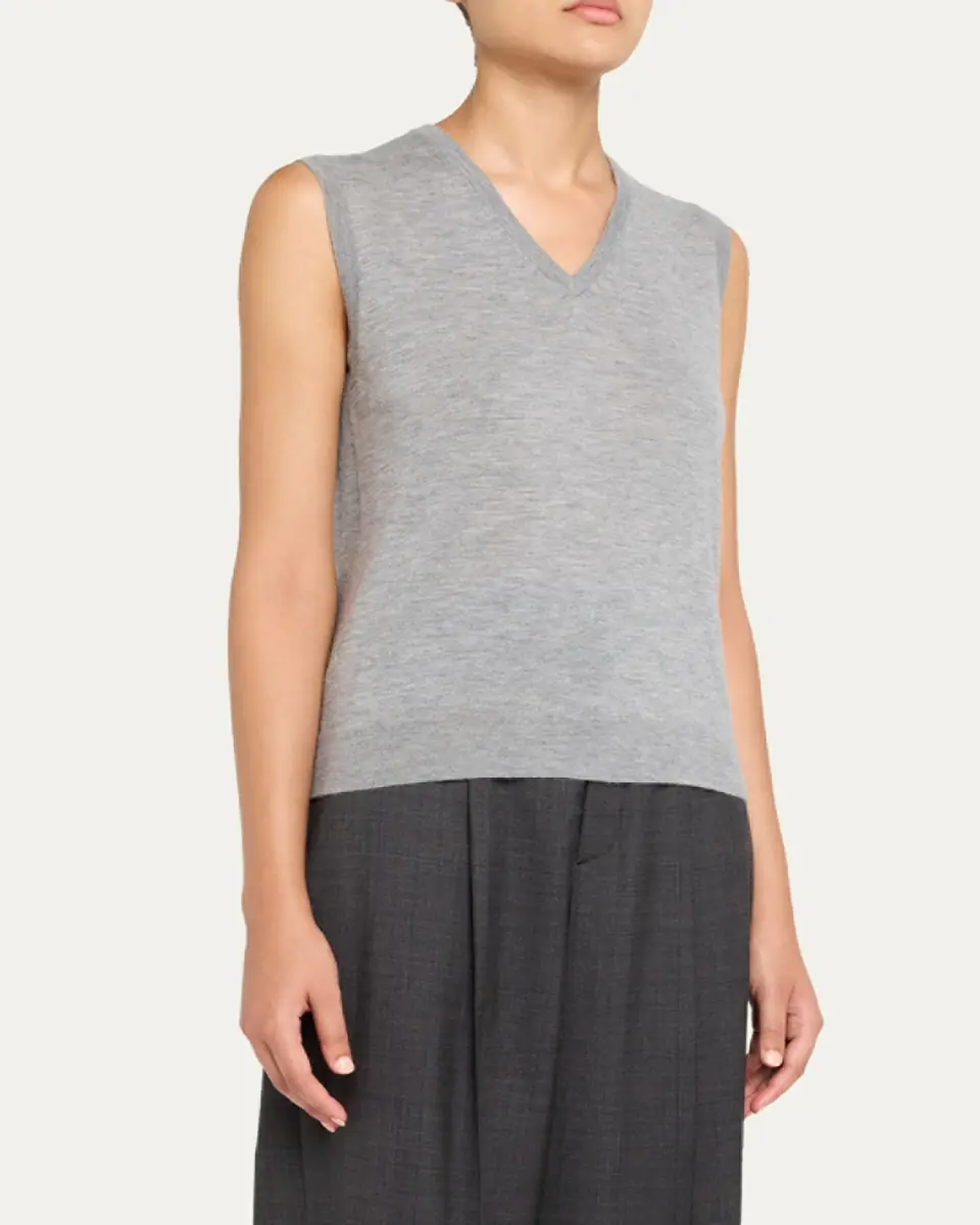 Lisa Yang Lauri Sleeveless Cashmere Top | Thumbnail 2 Lisa Yang Lauri Sleeveless Cashmere Top | Thumbnail 2