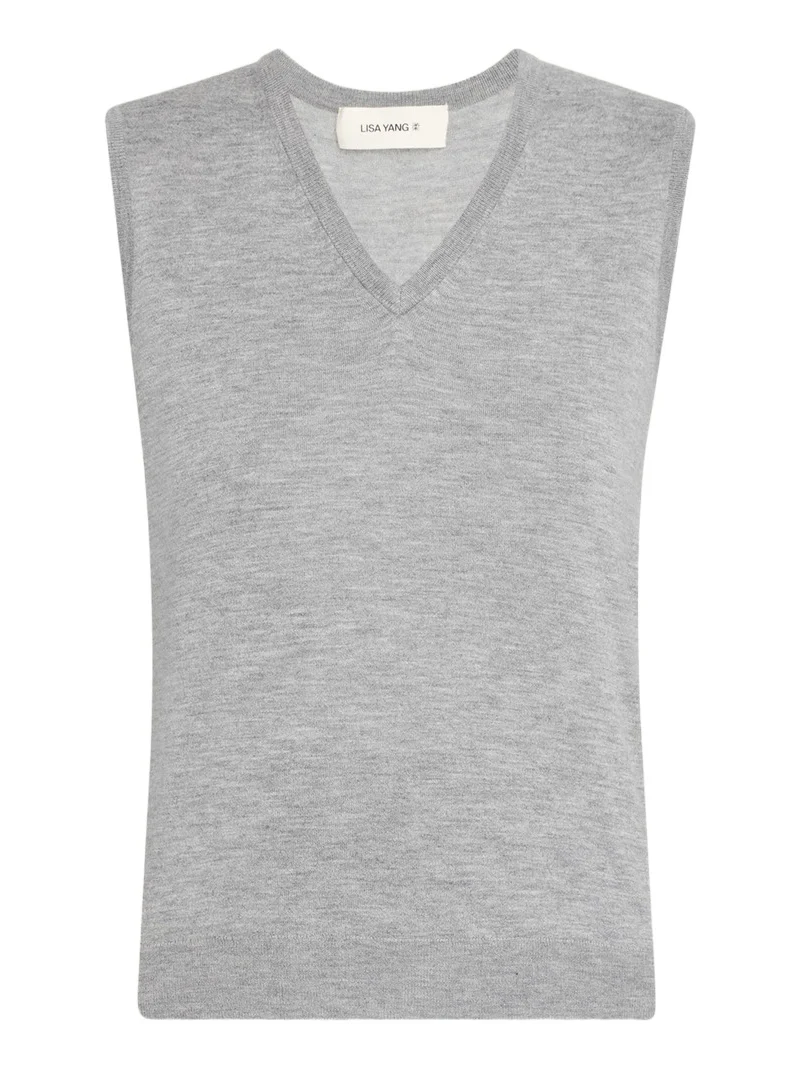 Lauri Sleeveless Cashmere Top