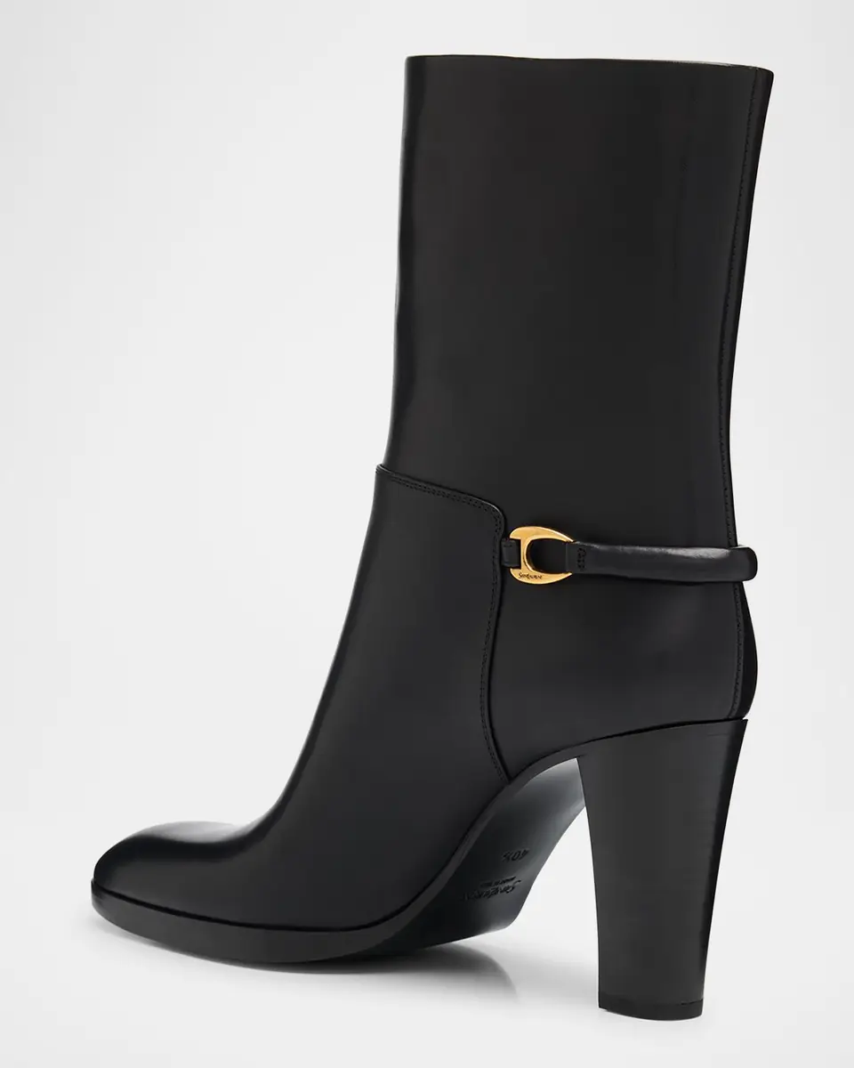 Saint Laurent Sulpice Smooth Leather Booties | Thumbnail 3 Saint Laurent Sulpice Smooth Leather Booties | Thumbnail 3