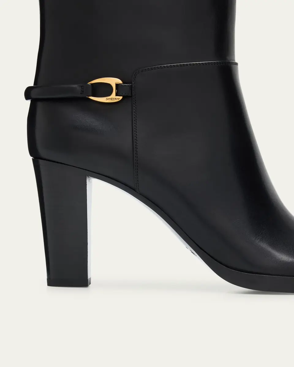 Saint Laurent Sulpice Smooth Leather Booties | Thumbnail 10 Saint Laurent Sulpice Smooth Leather Booties | Thumbnail 10