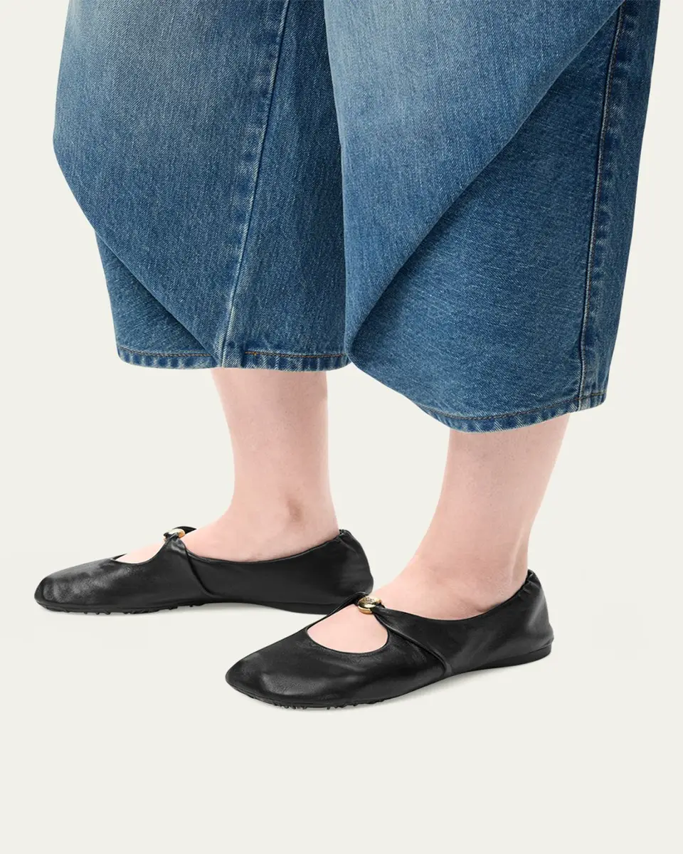 Loewe Pebble Soft Leather Ballerina Flats | Thumbnail 2 Loewe Pebble Soft Leather Ballerina Flats | Thumbnail 2