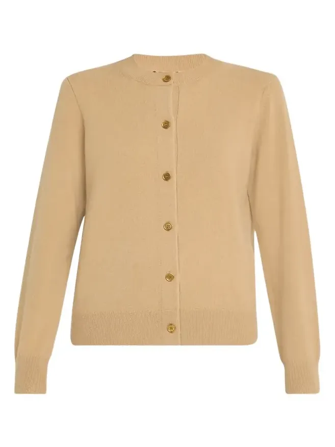 Cashmere Crewneck Cardigan