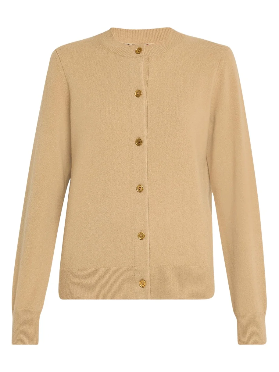 Cashmere Crewneck Cardigan