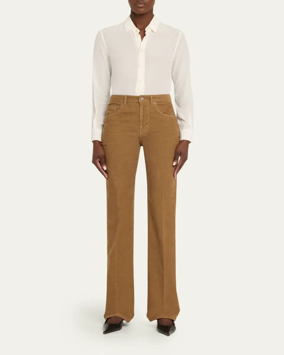 Saint Laurent Corduroy Bootcut-Leg Pants | Thumbnail 6 Saint Laurent Corduroy Bootcut-Leg Pants | Thumbnail 6