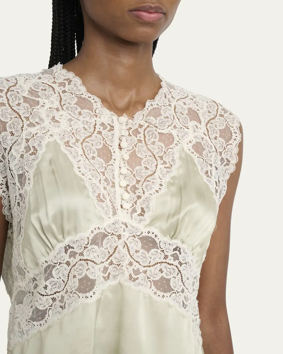 Chloé Lace Silk Sleeveless Top | Thumbnail 5