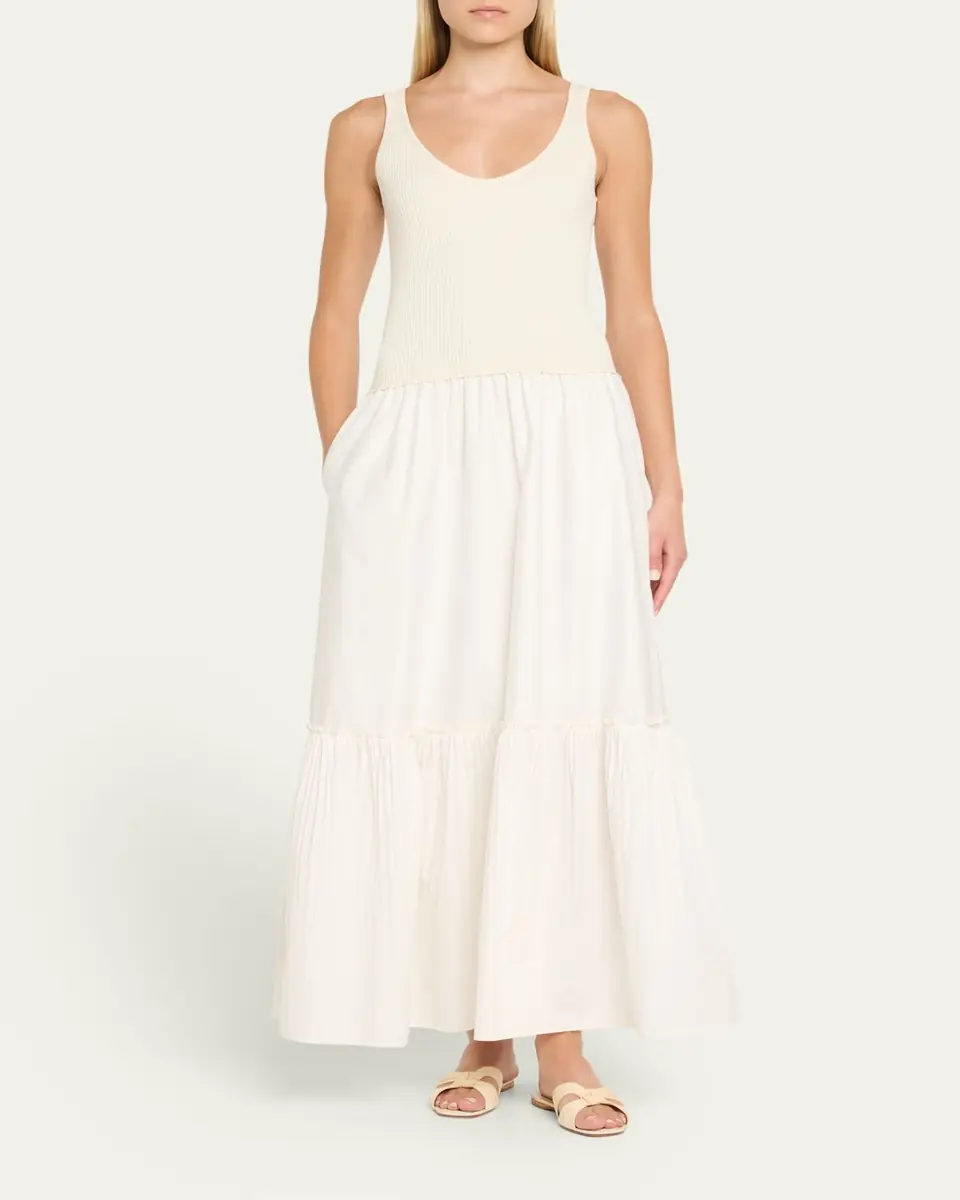 Ramy Brook Dawson Mixed-Media Maxi Dress | Thumbnail 2