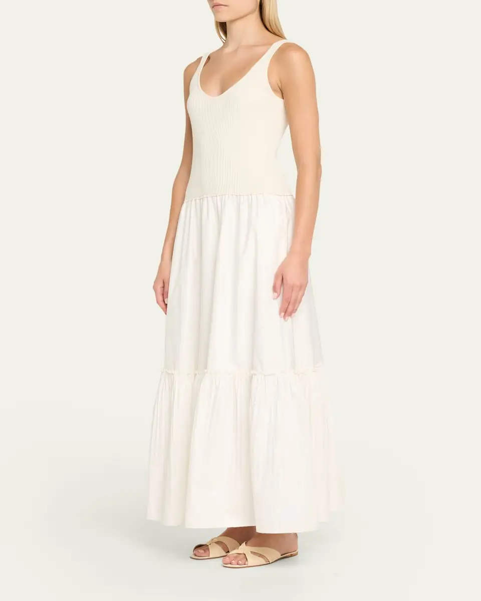 Ramy Brook Dawson Mixed-Media Maxi Dress | Thumbnail 4