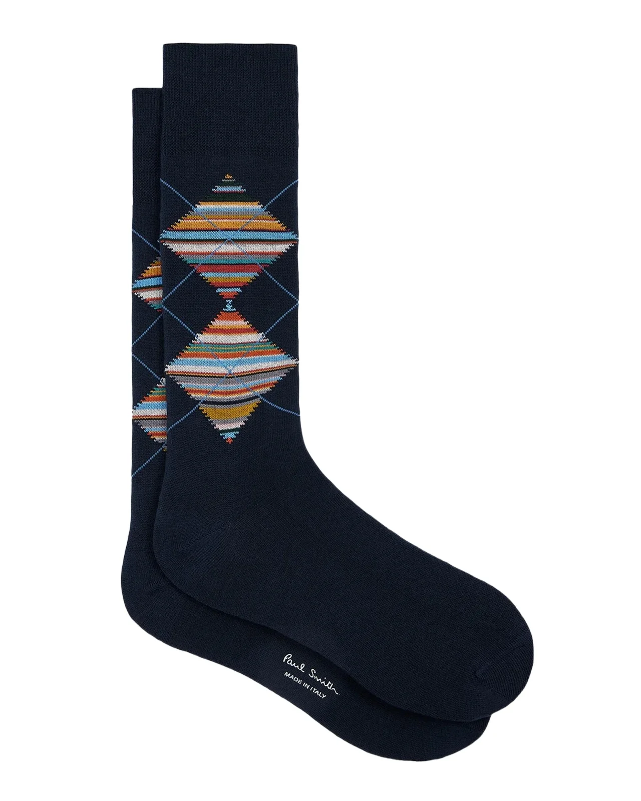 Paul Smith Men's Argyle Signature Stripe Crew Socks