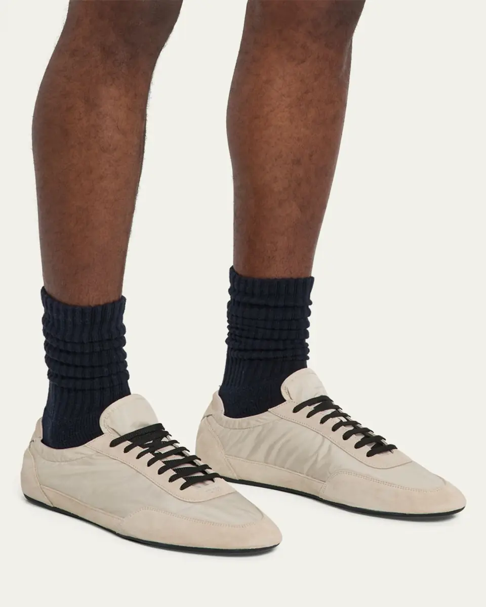 Prada Men's Collapse Nylon and Suede Low-Top Sneakers | Thumbnail 22 Prada Men's Collapse Nylon and Suede Low-Top Sneakers | Thumbnail 22