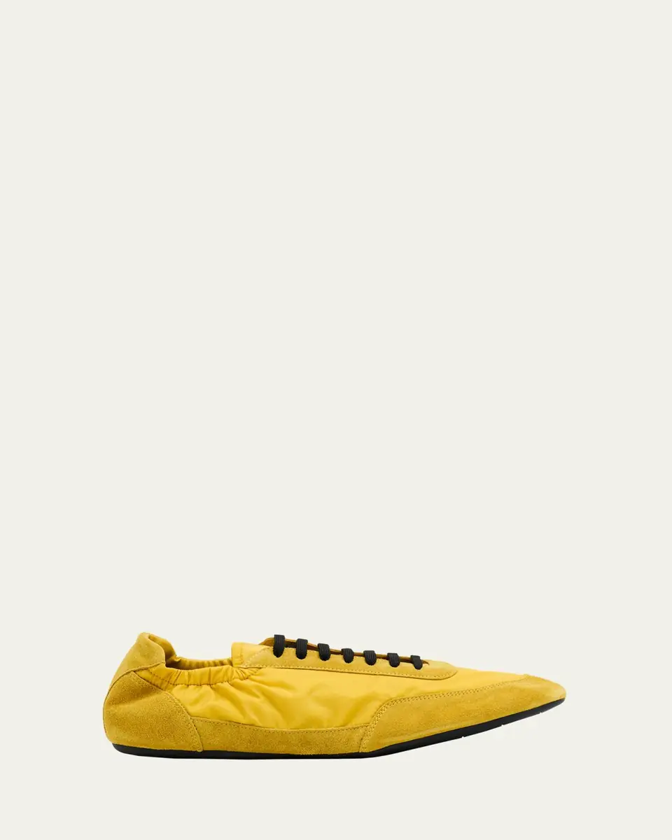 Prada Men's Collapse Nylon and Suede Low-Top Sneakers | Thumbnail 10 Prada Men's Collapse Nylon and Suede Low-Top Sneakers | Thumbnail 10