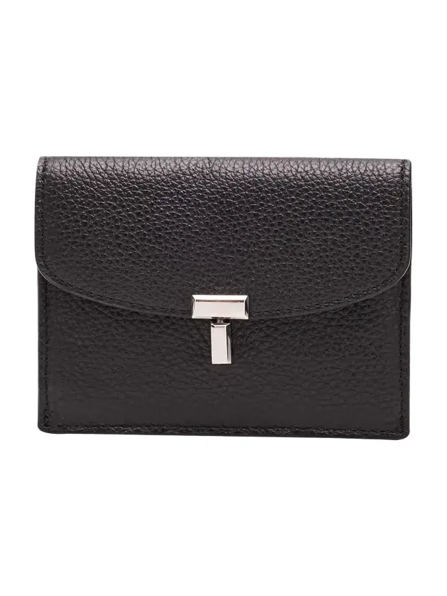 T-Lock Grained Leather Cardholder T-Lock Grained Leather Cardholder