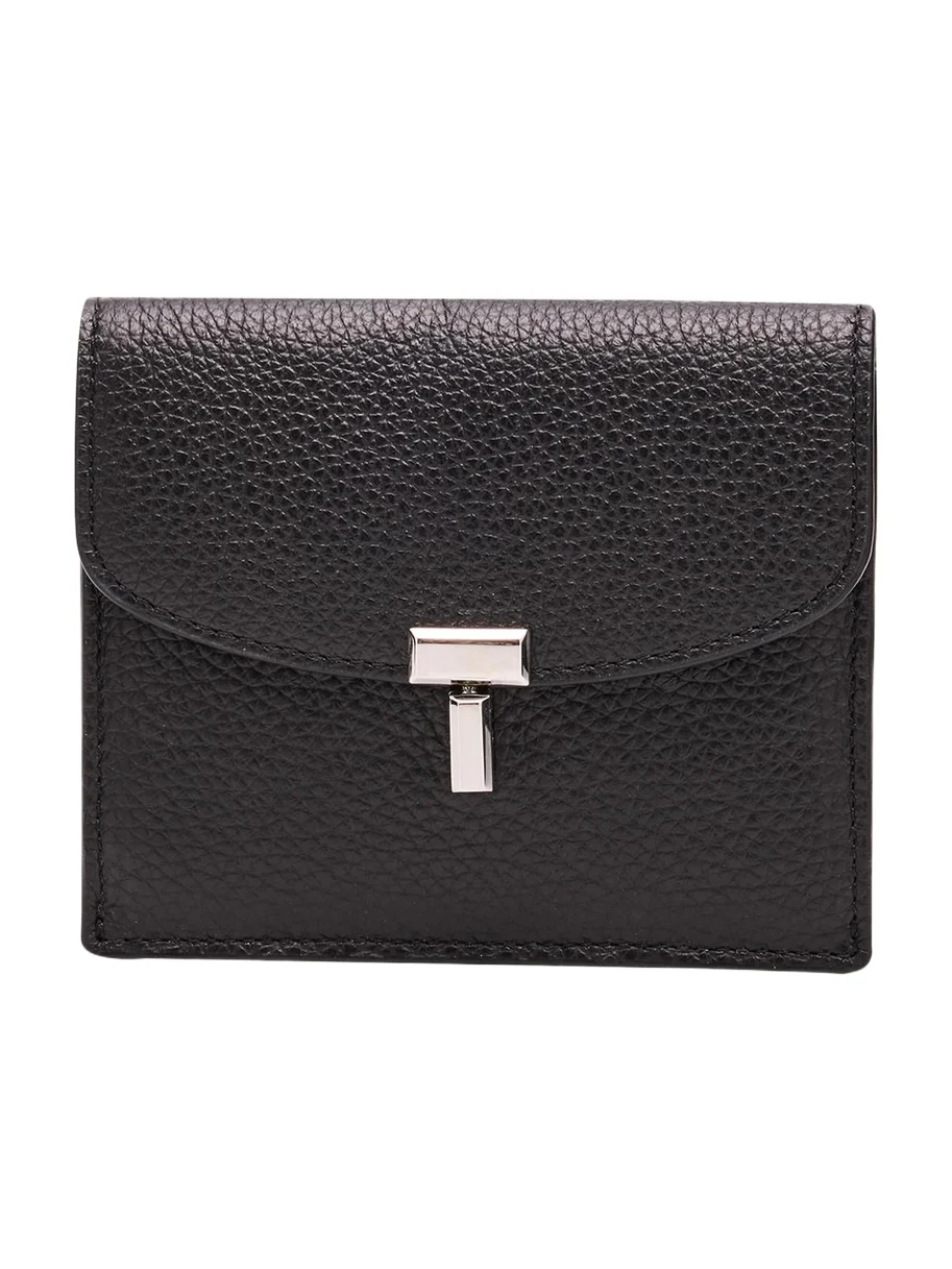 T-Lock Grained Leather Cardholder T-Lock Grained Leather Cardholder