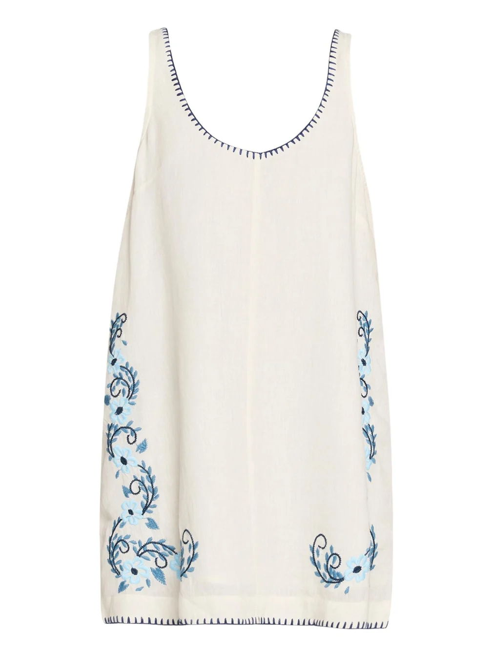 Hannah Artwear Sara Embroidered Linen Mini Dress
