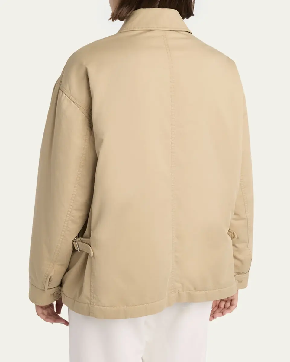 THE ROW Aurelius Cotton-Cashmere Zip Jacket | Thumbnail 3