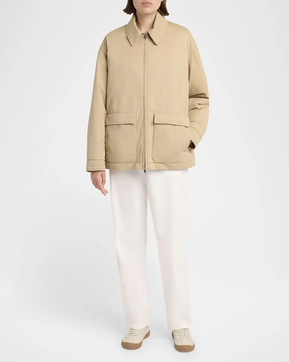 THE ROW Aurelius Cotton-Cashmere Zip Jacket | Thumbnail 6
