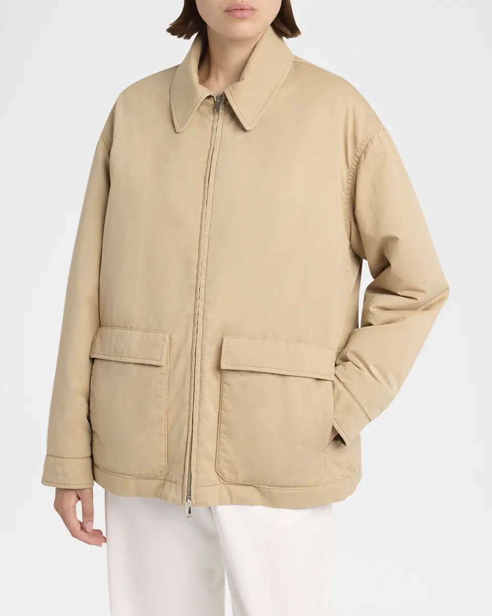 THE ROW Aurelius Cotton-Cashmere Zip Jacket | Thumbnail 8