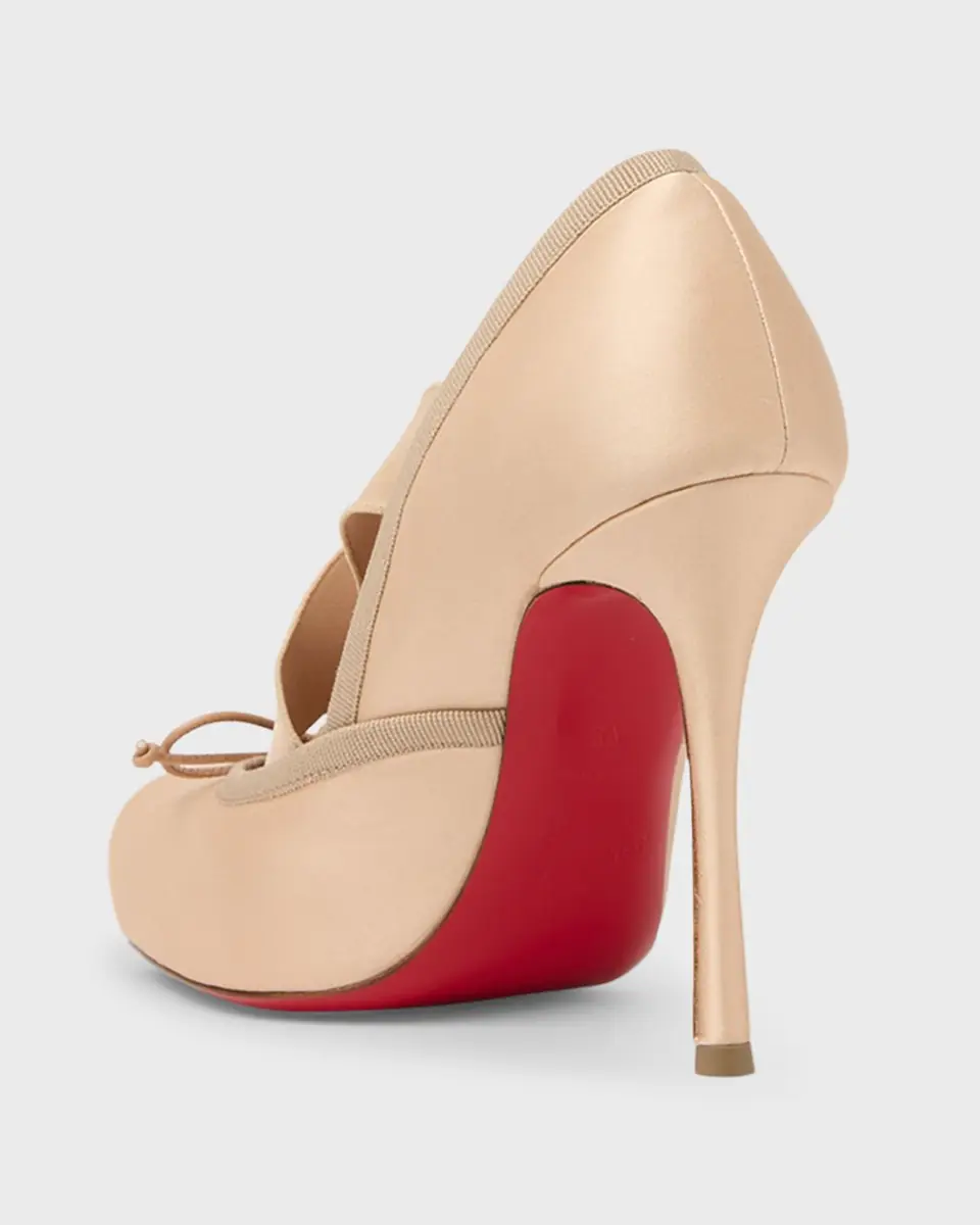 Christian Louboutin 100mm Cassiastic Satin Ballet Pumps | Thumbnail 13 Christian Louboutin 100mm Cassiastic Satin Ballet Pumps | Thumbnail 13