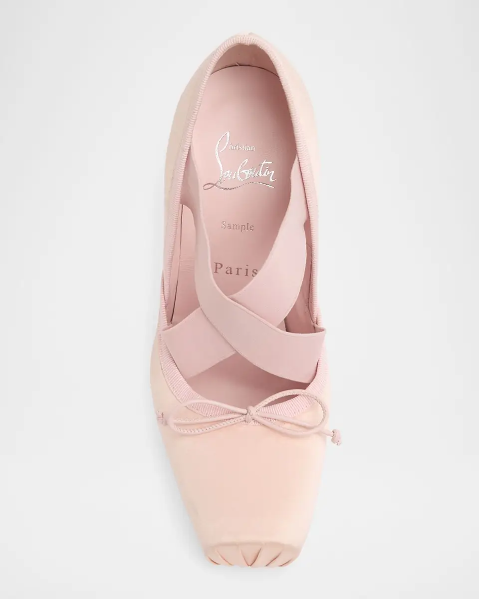 Christian Louboutin 100mm Cassiastic Satin Ballet Pumps | Thumbnail 5 Christian Louboutin 100mm Cassiastic Satin Ballet Pumps | Thumbnail 5