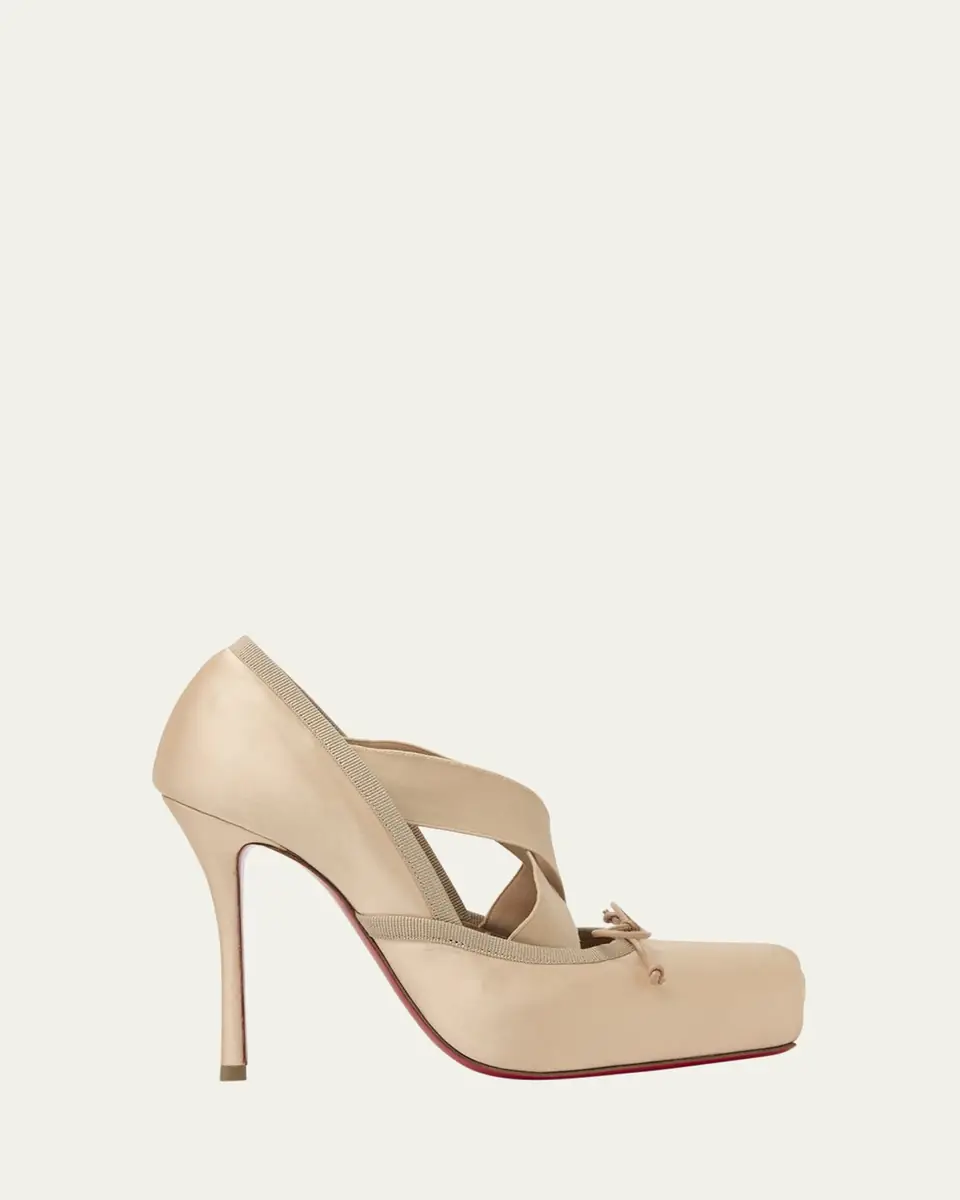 Christian Louboutin 100mm Cassiastic Satin Ballet Pumps | Thumbnail 6 Christian Louboutin 100mm Cassiastic Satin Ballet Pumps | Thumbnail 6