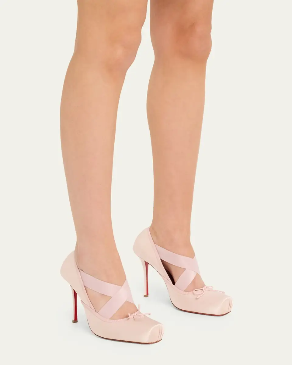 Christian Louboutin 100mm Cassiastic Satin Ballet Pumps | Thumbnail 9 Christian Louboutin 100mm Cassiastic Satin Ballet Pumps | Thumbnail 9