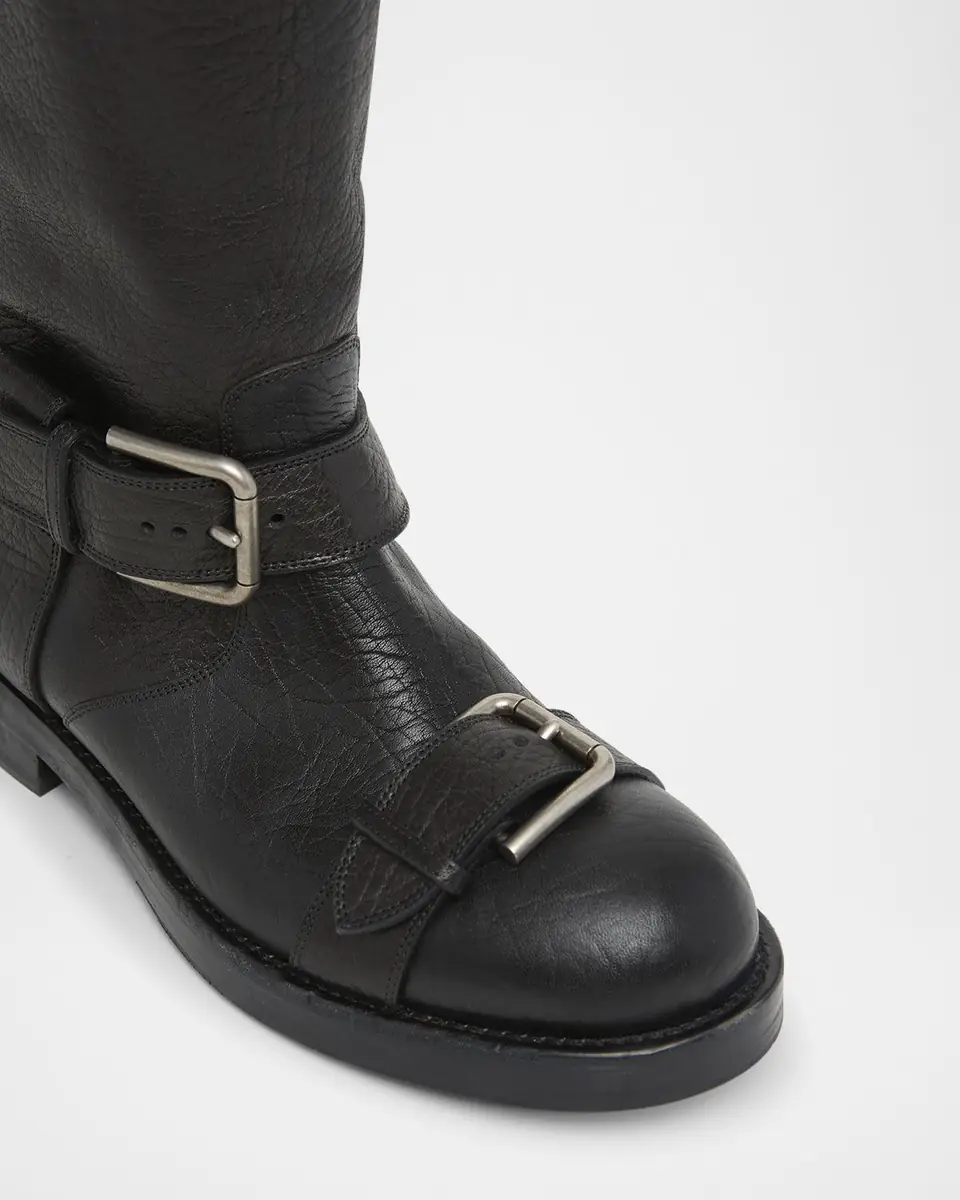 Dolce & Gabbana Leather Buckle Over-The-Knee Boots | Thumbnail 5