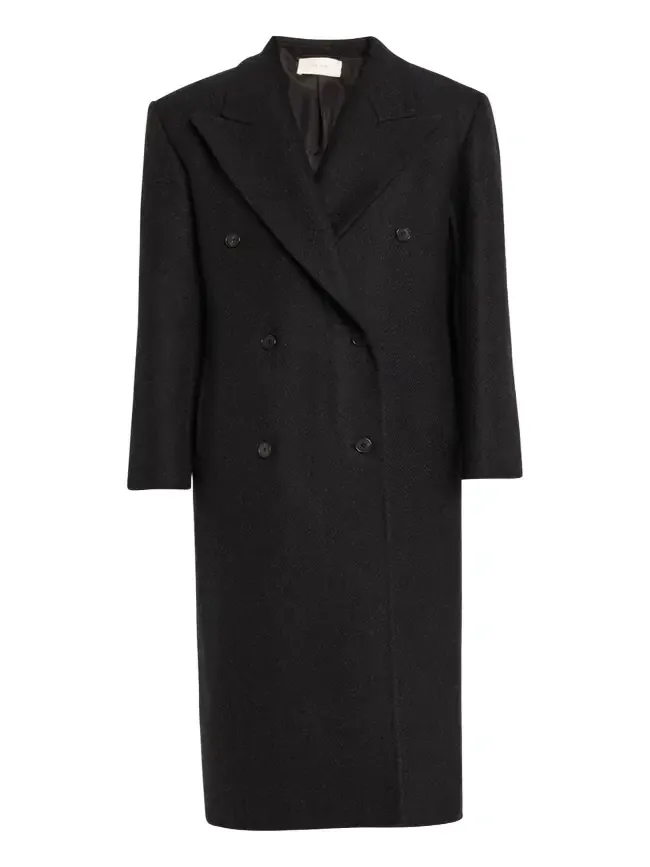 Hariet Double-Breasted Wool-Cashmere Long Coat Hariet Double-Breasted Wool-Cashmere Long Coat