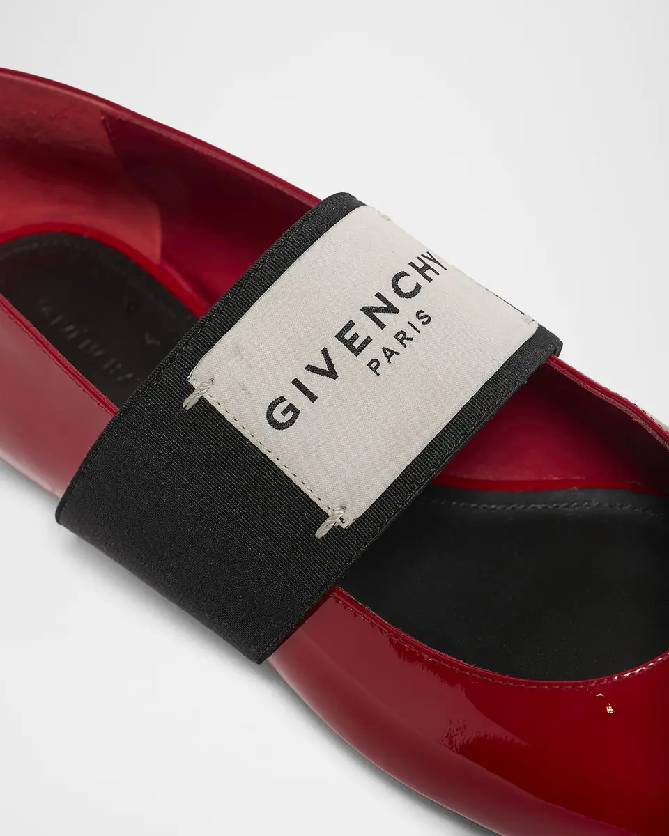 Givenchy Sliced Square Label Patent Leather Ballerina Flats | Thumbnail 14 Givenchy Sliced Square Label Patent Leather Ballerina Flats | Thumbnail 14