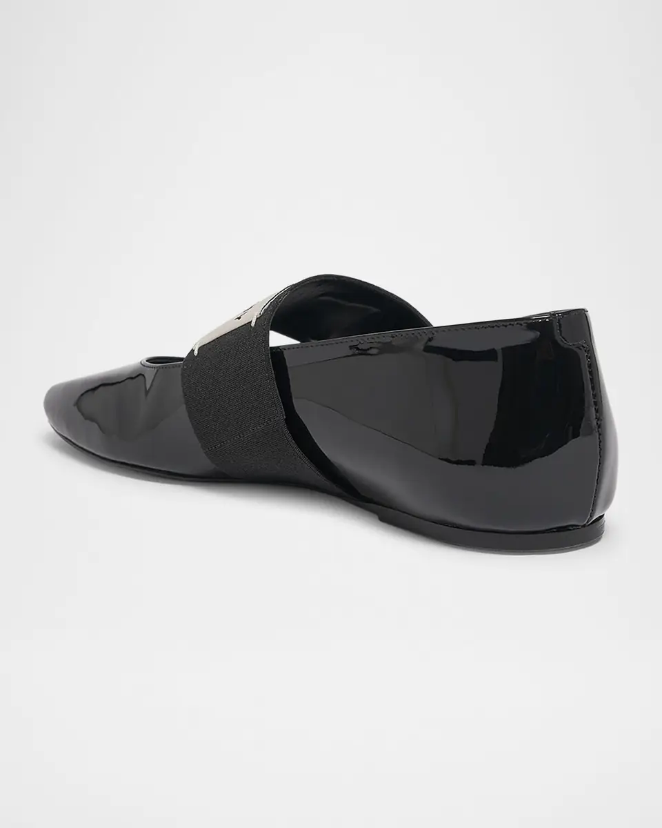Givenchy Sliced Square Label Patent Leather Ballerina Flats | Thumbnail 18 Givenchy Sliced Square Label Patent Leather Ballerina Flats | Thumbnail 18