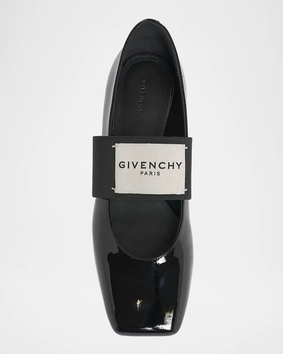 Givenchy Sliced Square Label Patent Leather Ballerina Flats | Thumbnail 20 Givenchy Sliced Square Label Patent Leather Ballerina Flats | Thumbnail 20