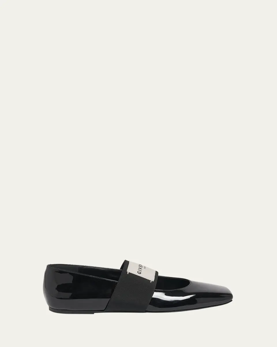 Givenchy Sliced Square Label Patent Leather Ballerina Flats | Thumbnail 7 Givenchy Sliced Square Label Patent Leather Ballerina Flats | Thumbnail 7