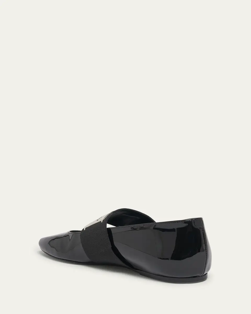 Givenchy Sliced Square Label Patent Leather Ballerina Flats | Thumbnail 10 Givenchy Sliced Square Label Patent Leather Ballerina Flats | Thumbnail 10
