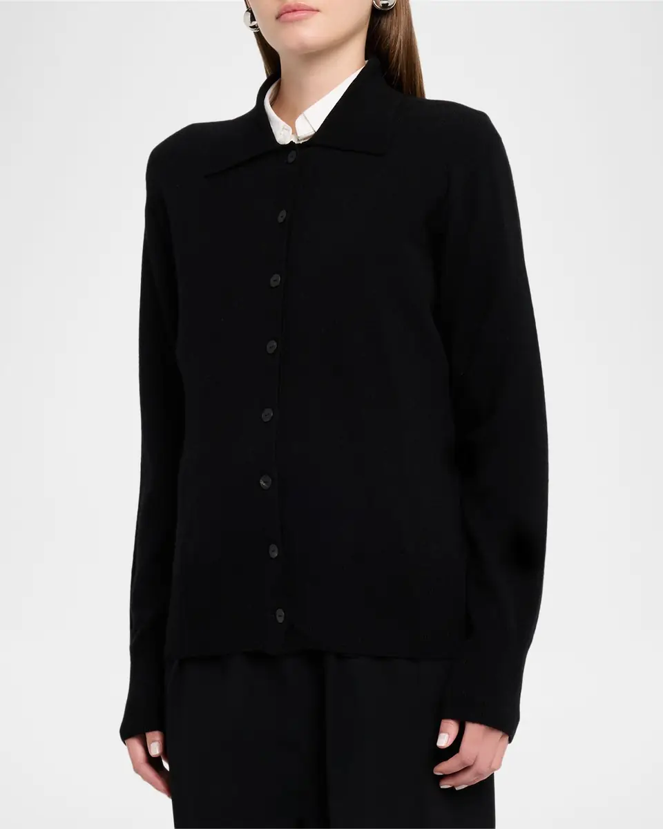 THE ROW Lillia Cashmere Collared Cardigan | Thumbnail 21