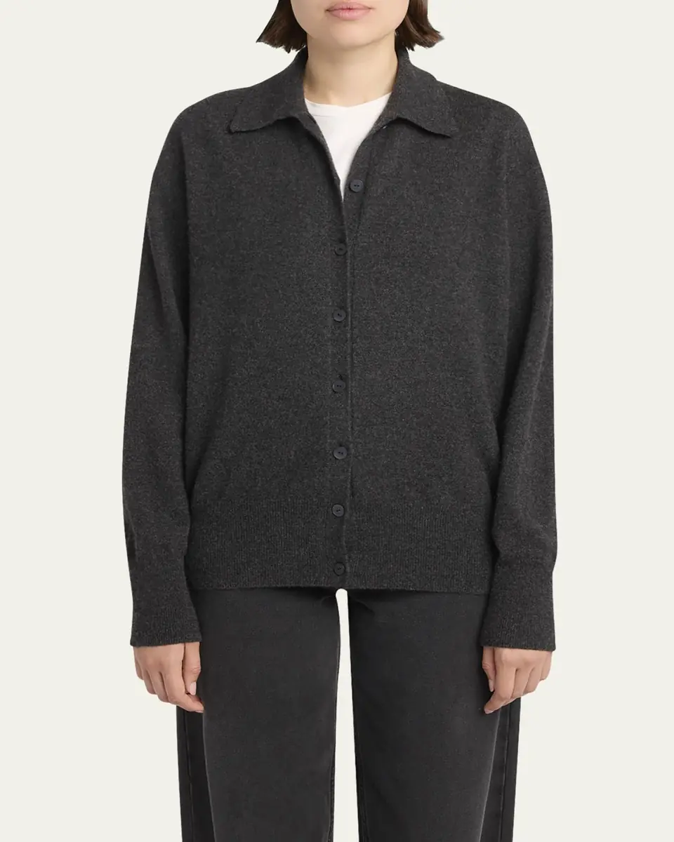 THE ROW Lillia Cashmere Collared Cardigan | Thumbnail 4