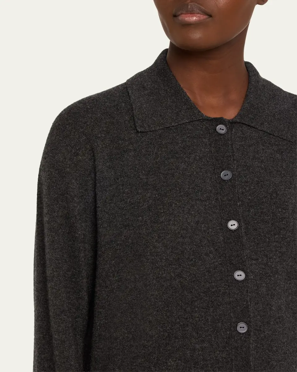 THE ROW Lillia Cashmere Collared Cardigan | Thumbnail 5