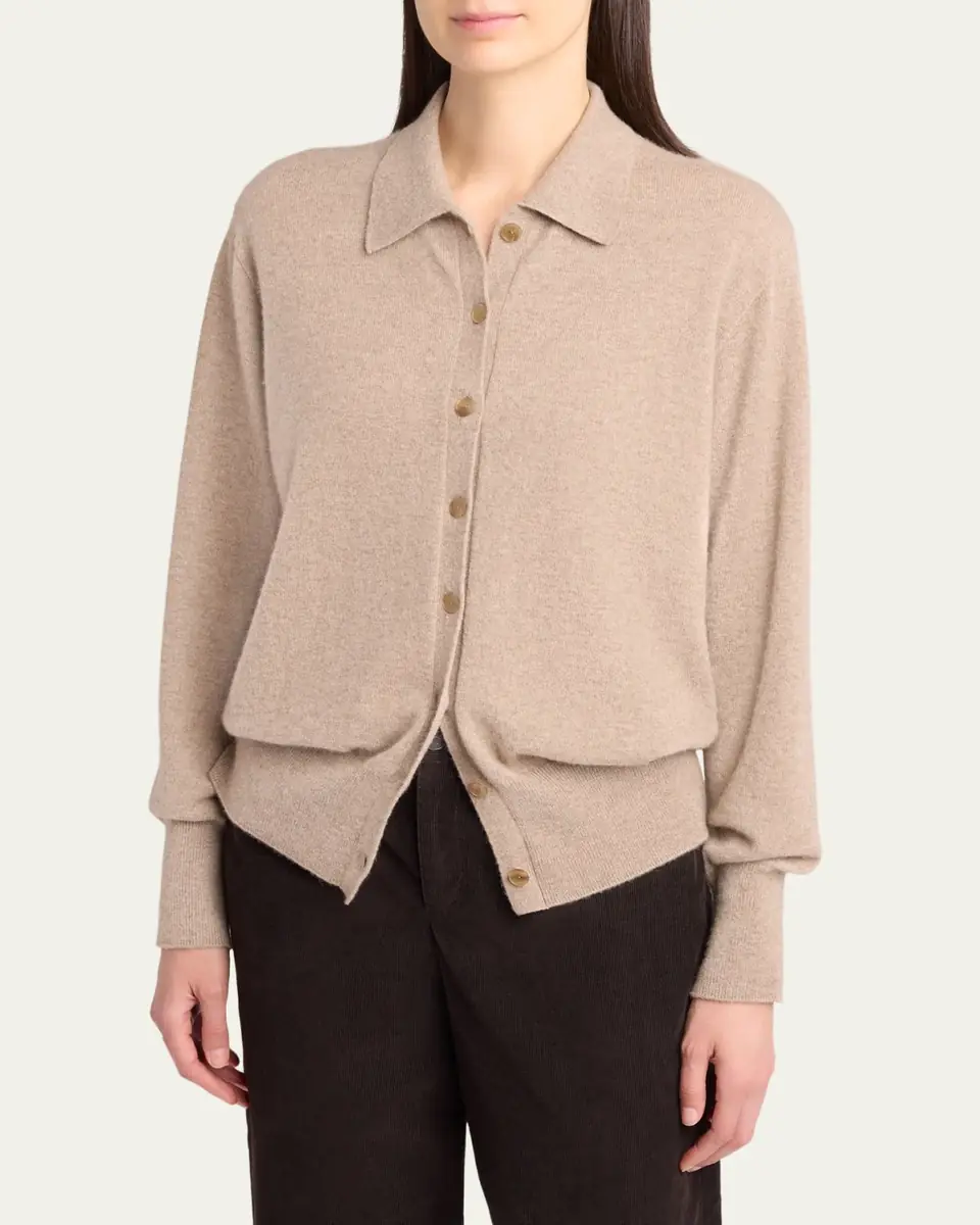 THE ROW Lillia Cashmere Collared Cardigan | Thumbnail 8