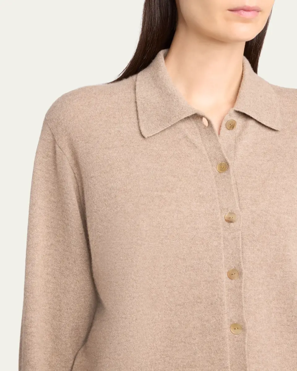 THE ROW Lillia Cashmere Collared Cardigan | Thumbnail 9