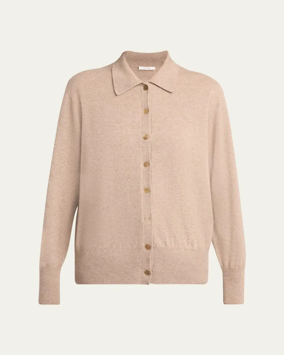 THE ROW Lillia Cashmere Collared Cardigan | Thumbnail 10